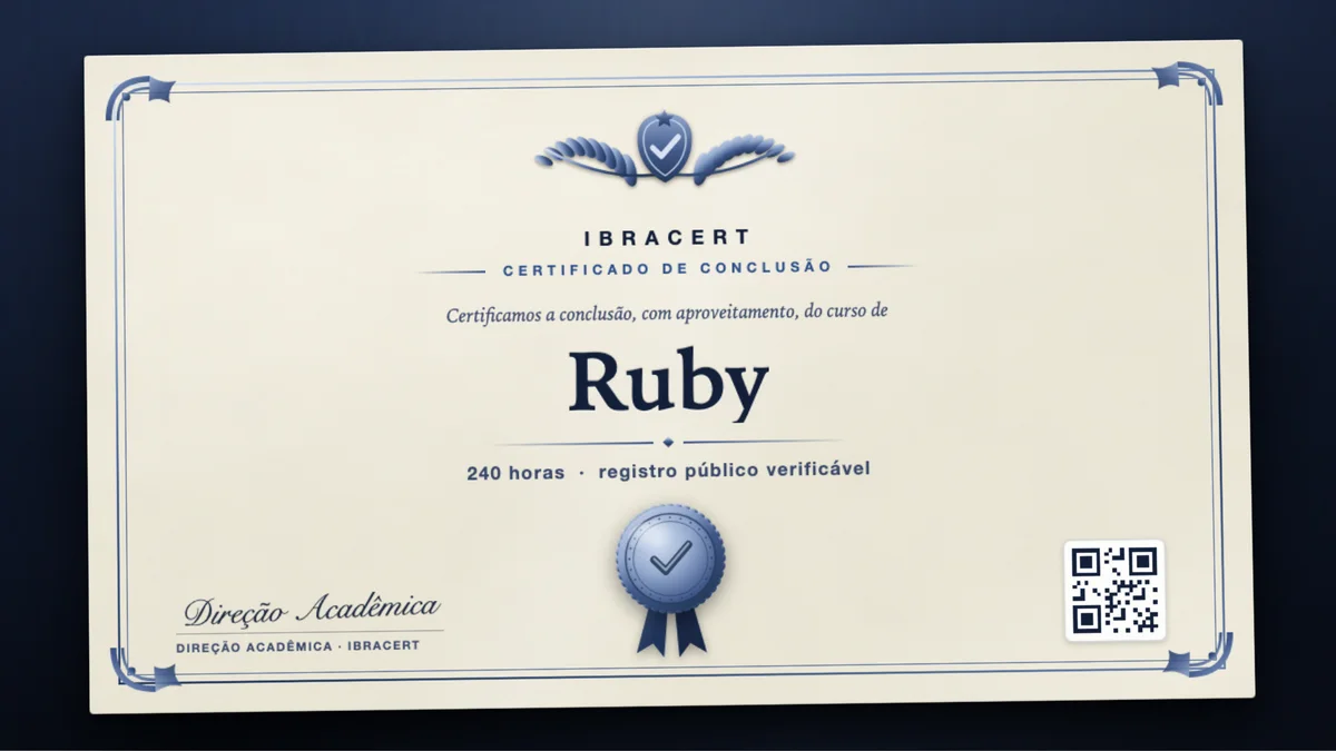 Capa do curso Ruby