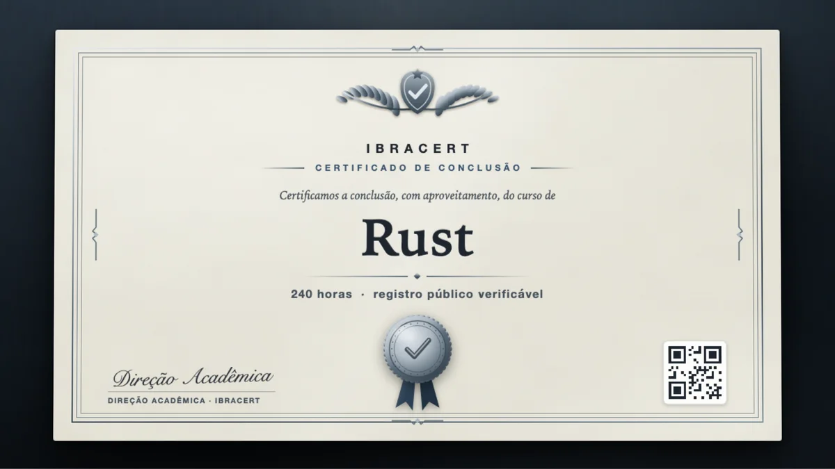 Capa do curso Rust