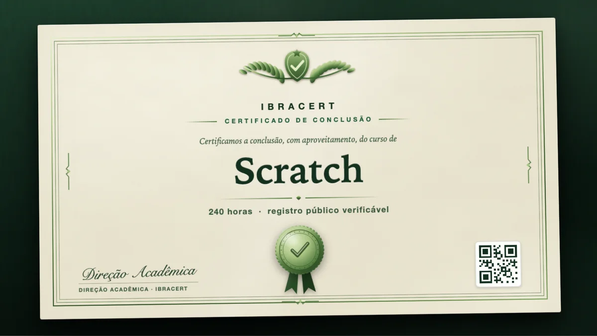 Capa do curso Scratch