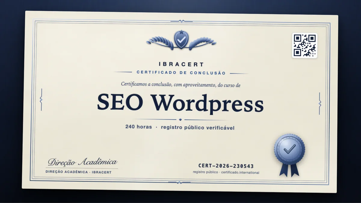 Capa do curso SEO Wordpress