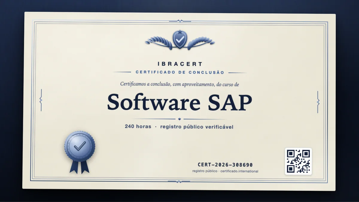 Capa do curso Software SAP