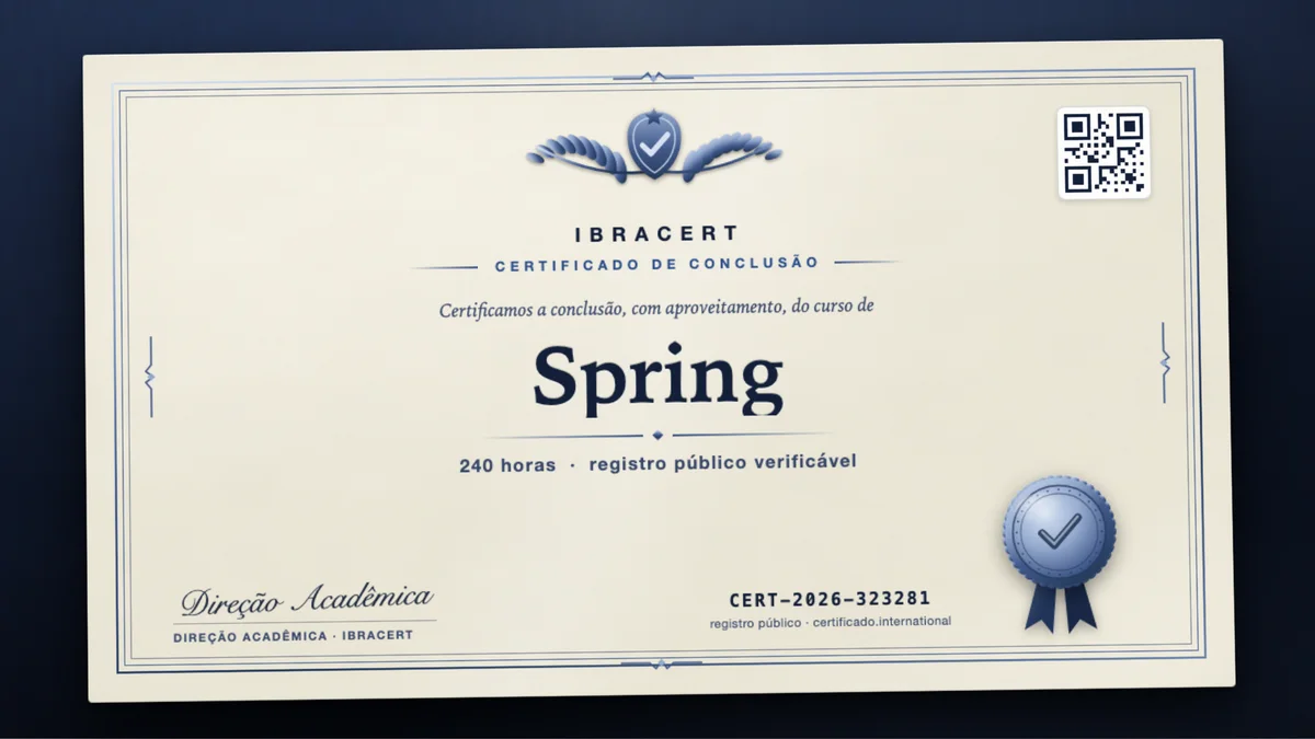 Capa do curso Spring