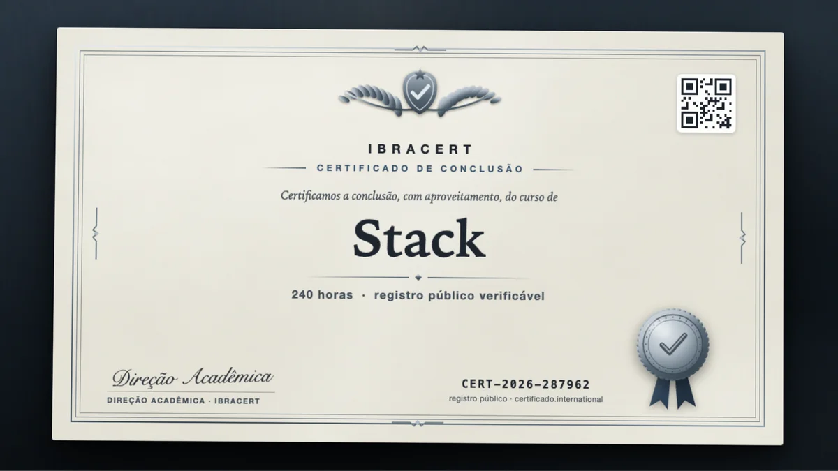 Capa do curso Stack