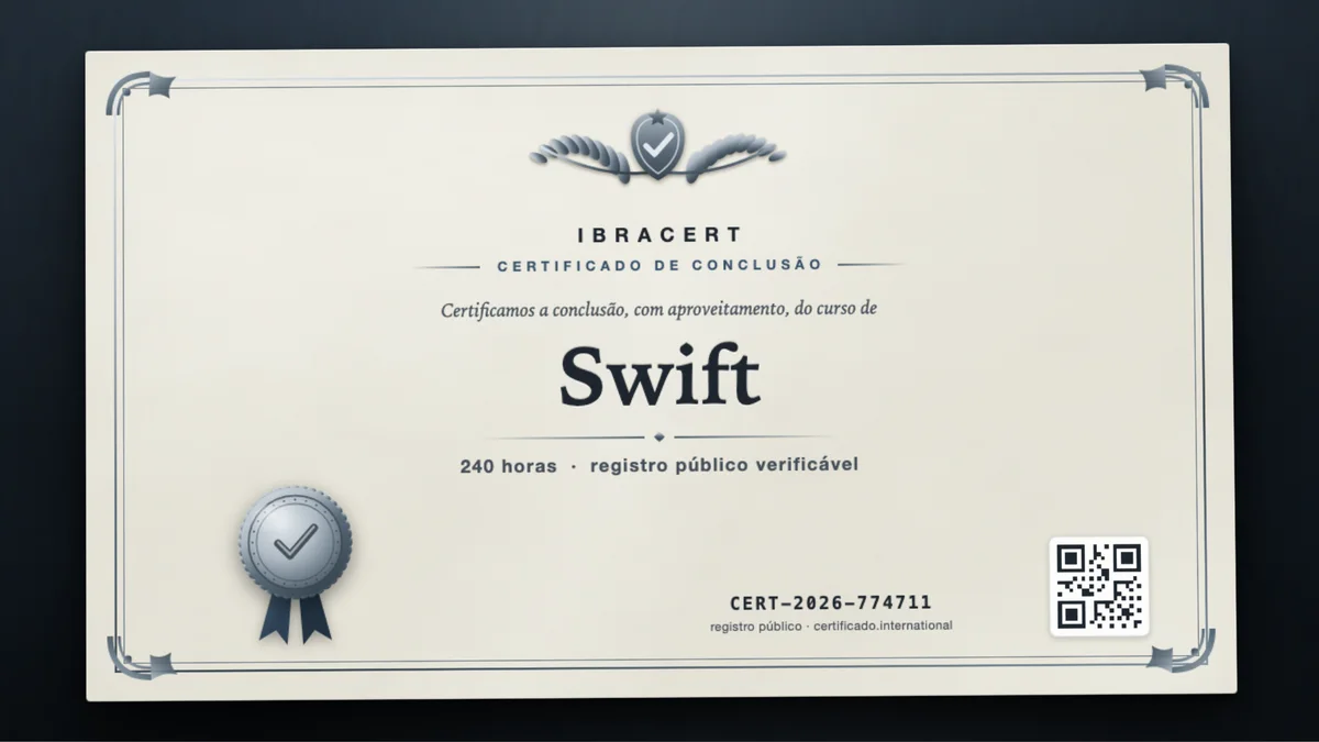 Capa do curso Swift