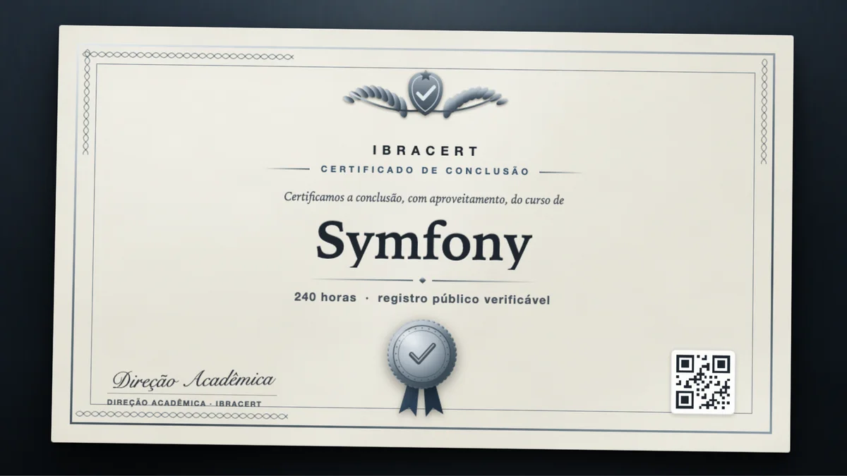 Capa do curso Symfony