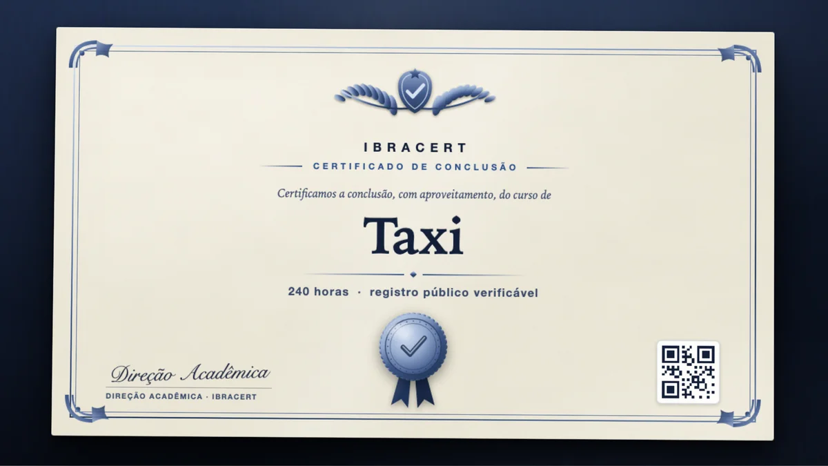 Capa do curso Taxi