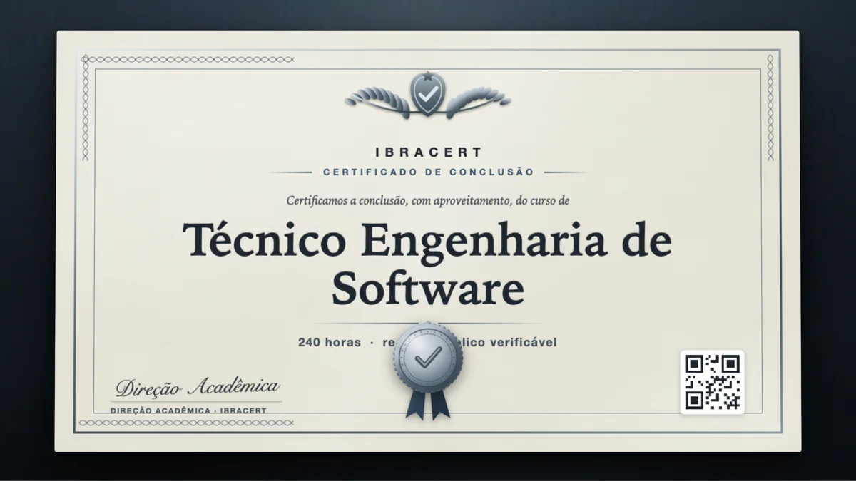Capa do curso Técnico Engenharia de Software