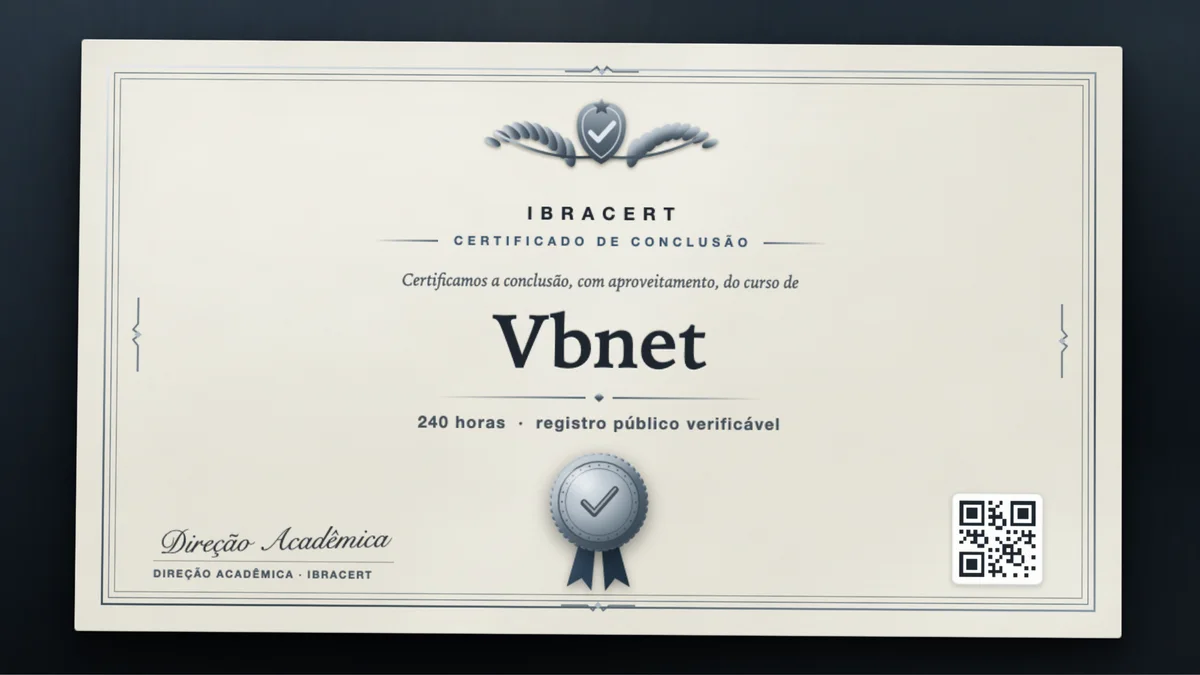 Capa do curso Vbnet