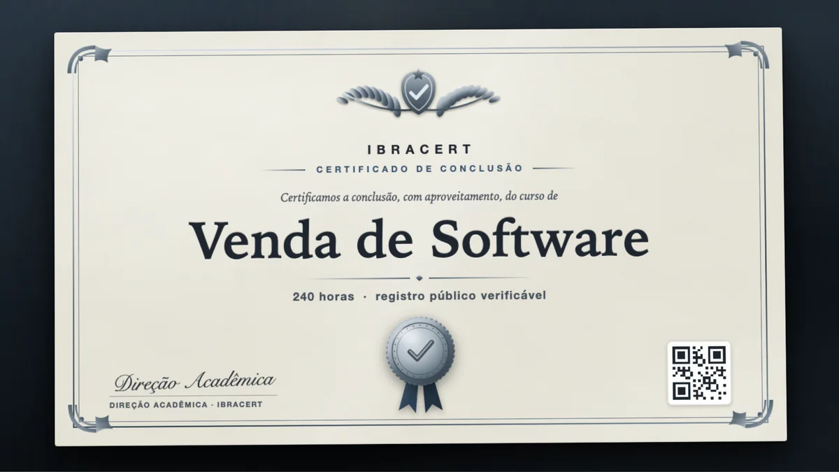 Capa do curso Venda de Software
