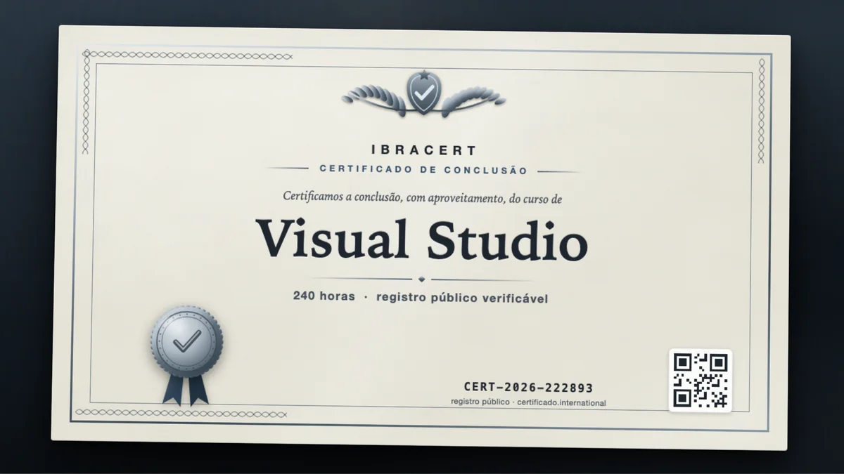 Capa do curso Visual Studio