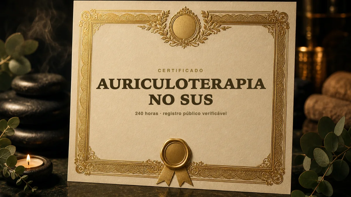 Capa do curso Curso Online de Auriculoterapia no SUS