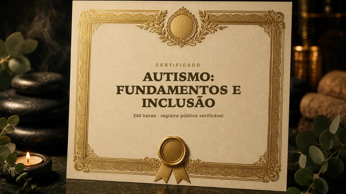 Capa do curso Autismo: Fundamentos e Inclusão