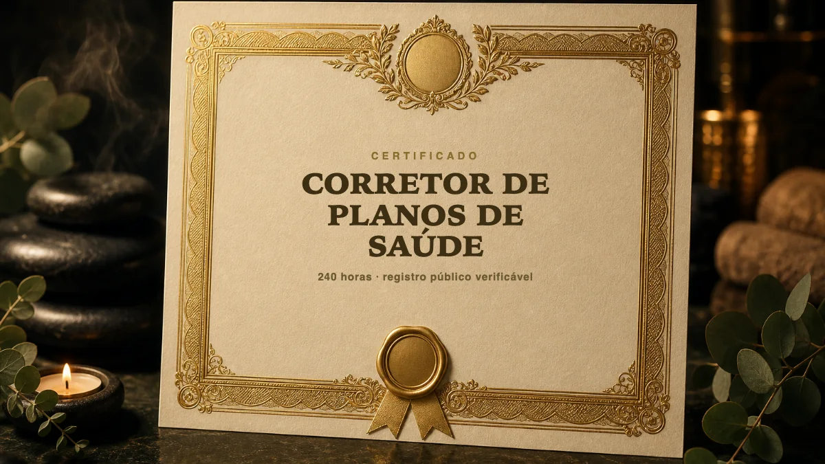 Capa do curso Corretor de Planos de Saúde