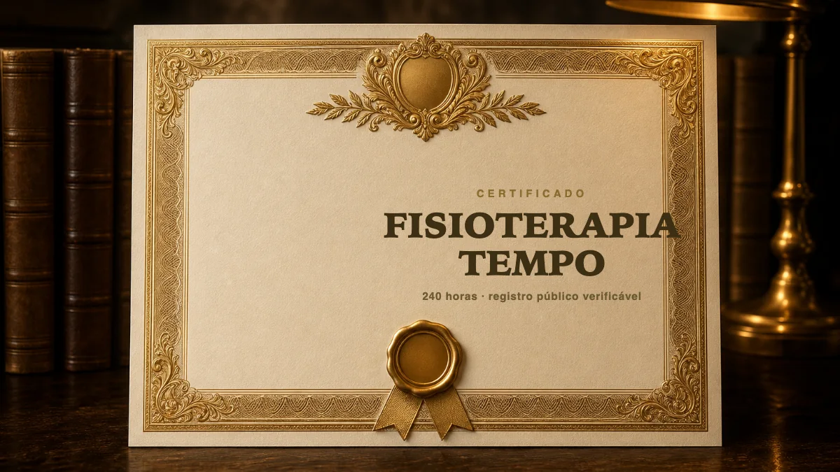 Capa do curso Fisioterapia Tempo