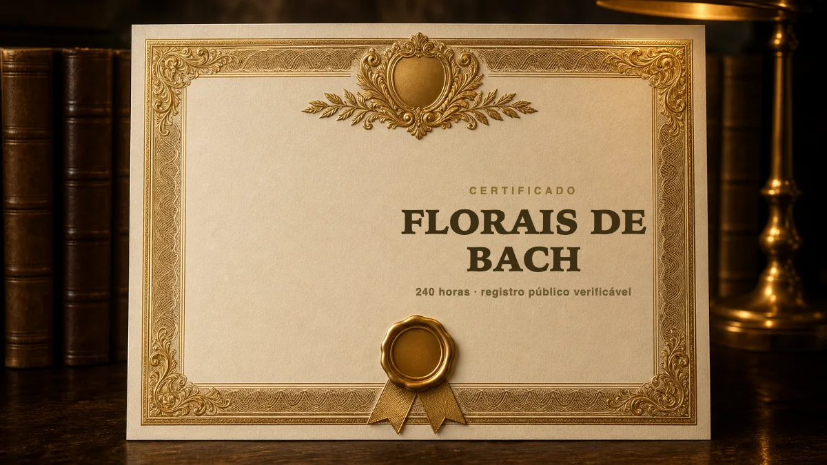 Capa do curso Curso Online de Florais de Bach