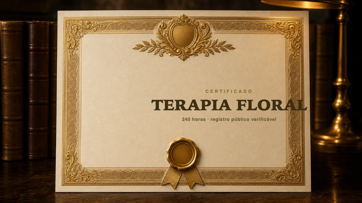 Capa do curso Terapia Floral