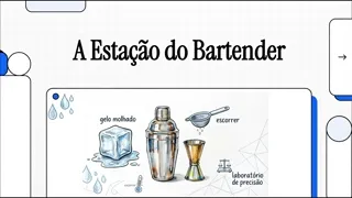 Prévia animada da videoaula "Da função a estacao de serviço" do curso de Bartender