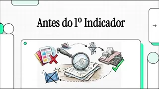 Prévia animada da videoaula "Antes do primeiro indicador: da pergunta ao documento certo" do curso de Analise Financeira