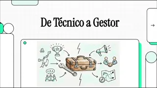 Prévia animada da videoaula "Da experiência técnica à responsabilidade de gestão" do curso de Liderança