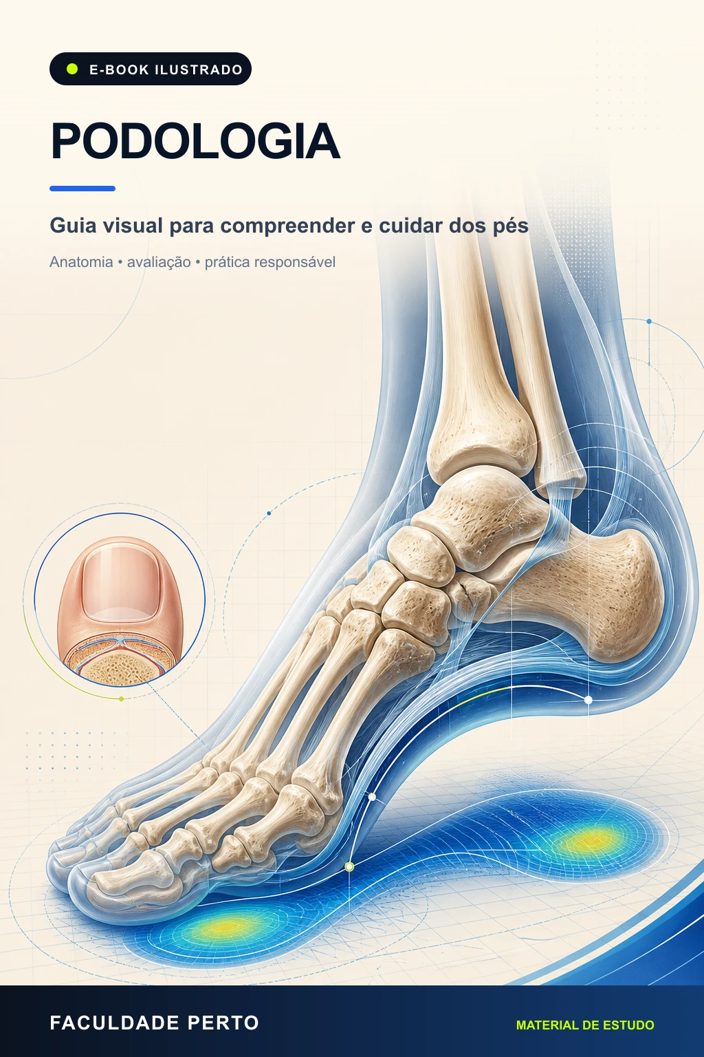 Capa do e-book E-book do curso Podologia, material do curso de Podologia