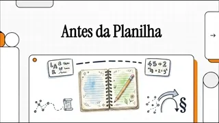 Prévia animada da videoaula "Antes da planilha: da pergunta ao indicador" do curso de Informática