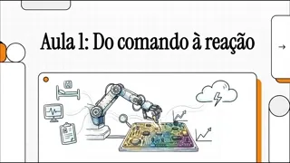 Prévia animada da videoaula "Do comando a reação robótica" do curso de Robótica
