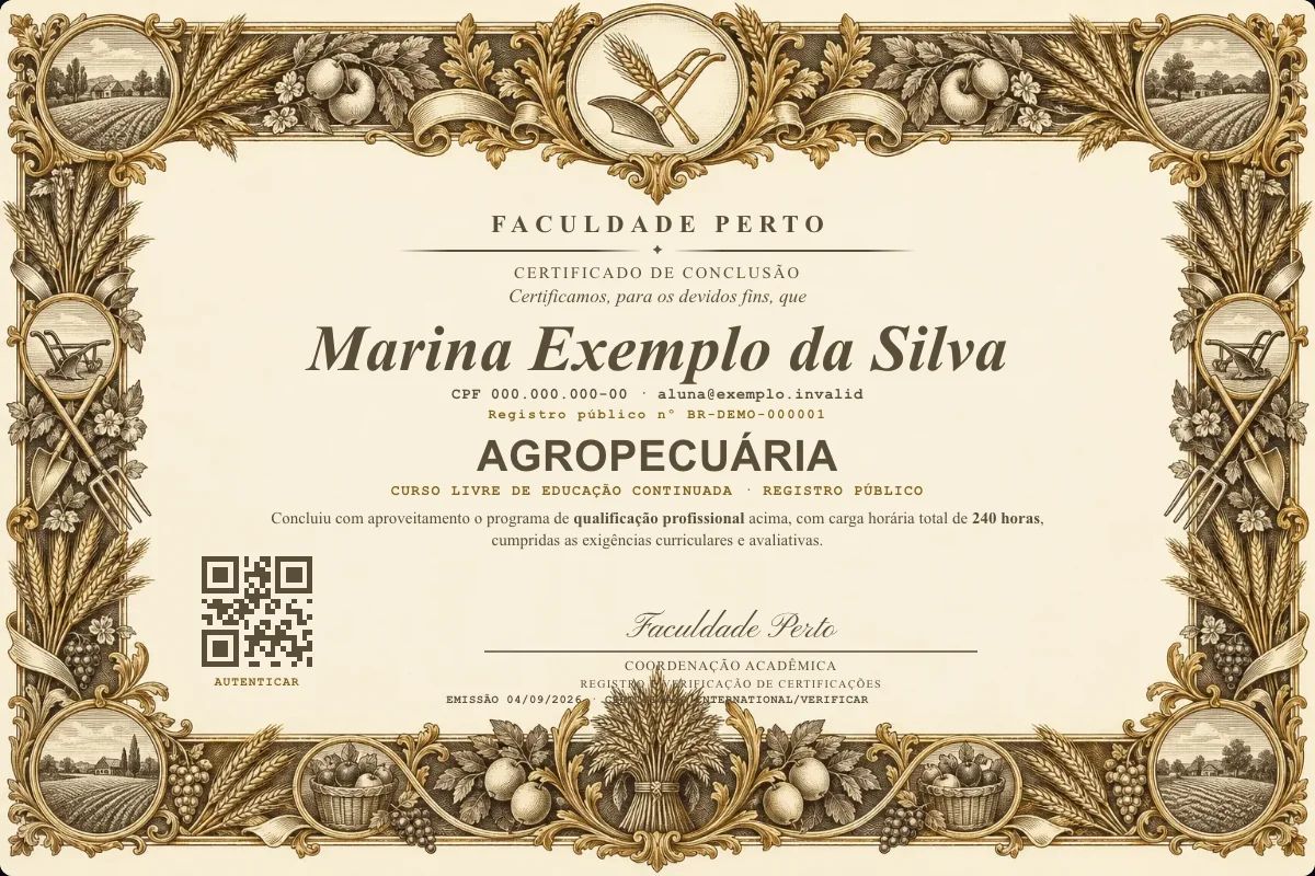 Certificado de Agropecuária