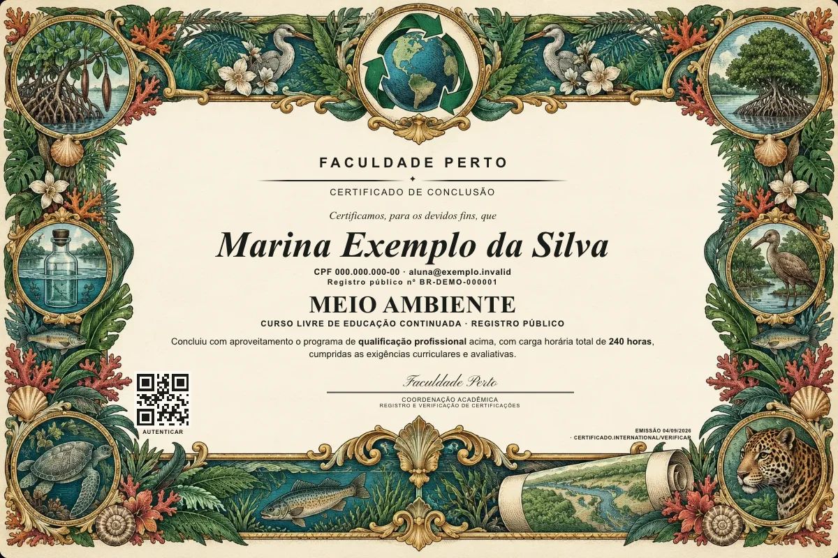 Certificado de Meio Ambiente
