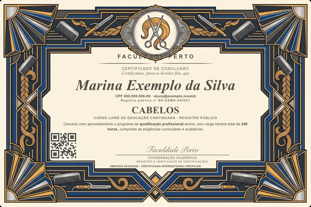 Certificado de Cabelos