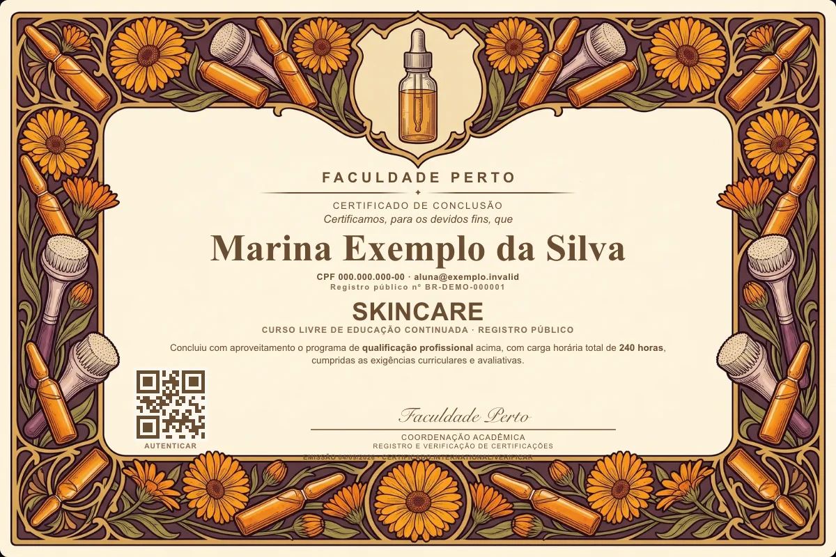 Certificado de Skincare