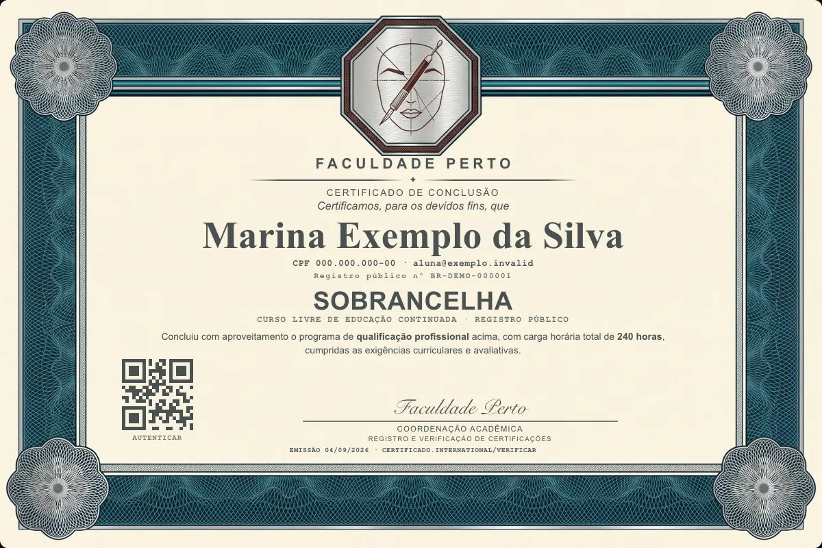 Certificado de Sobrancelha