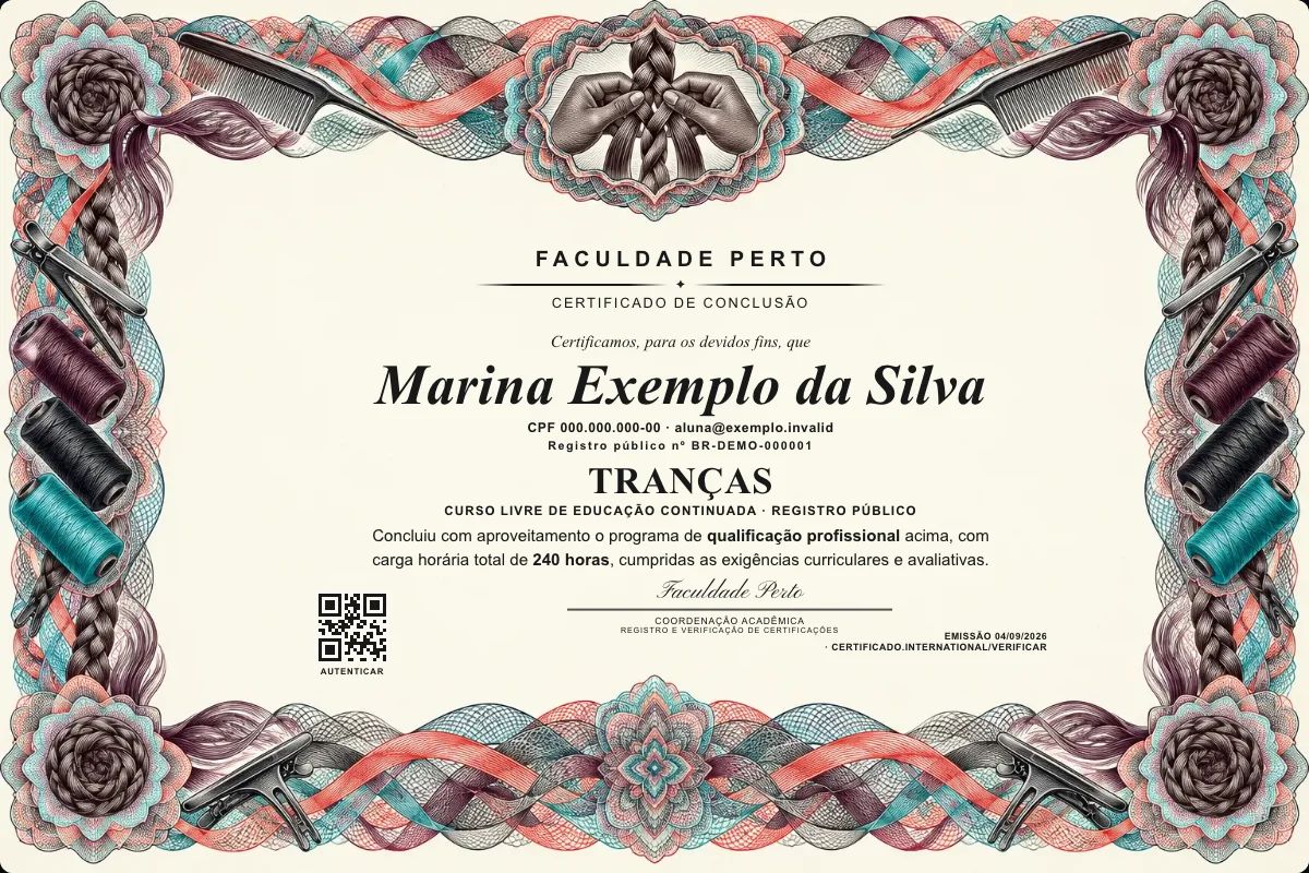 Certificado de Tranças