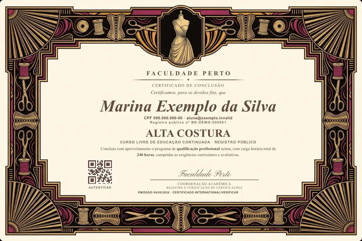Certificado de Alta Costura