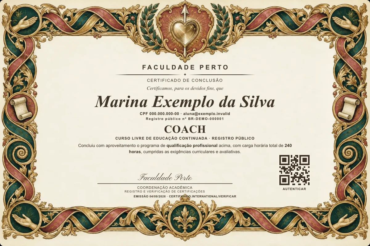 Certificado de Coach