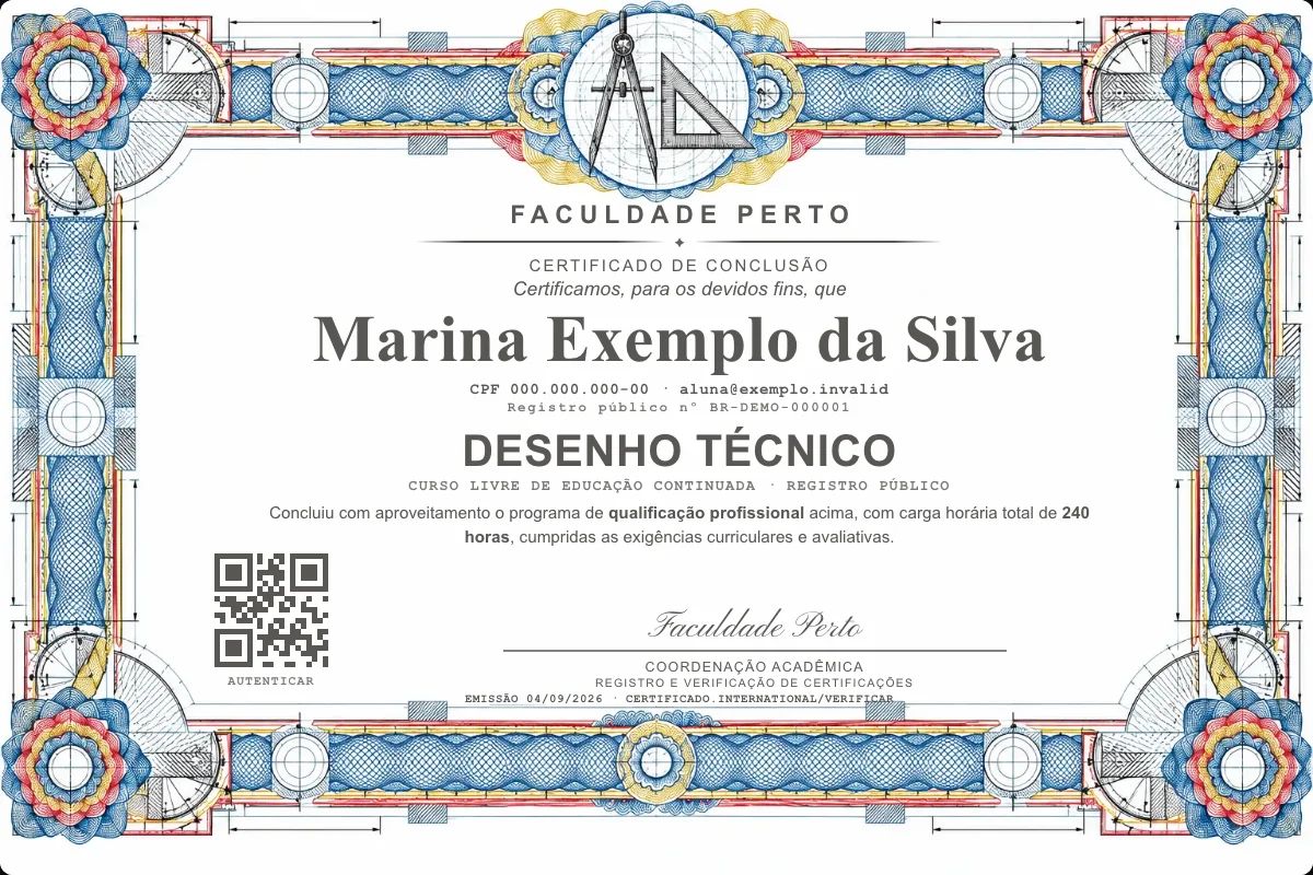Certificado de Desenho Técnico