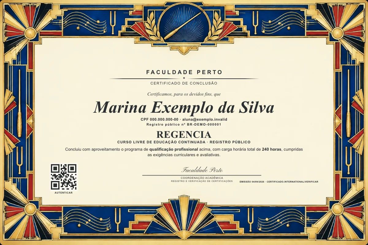 Certificado de Regencia