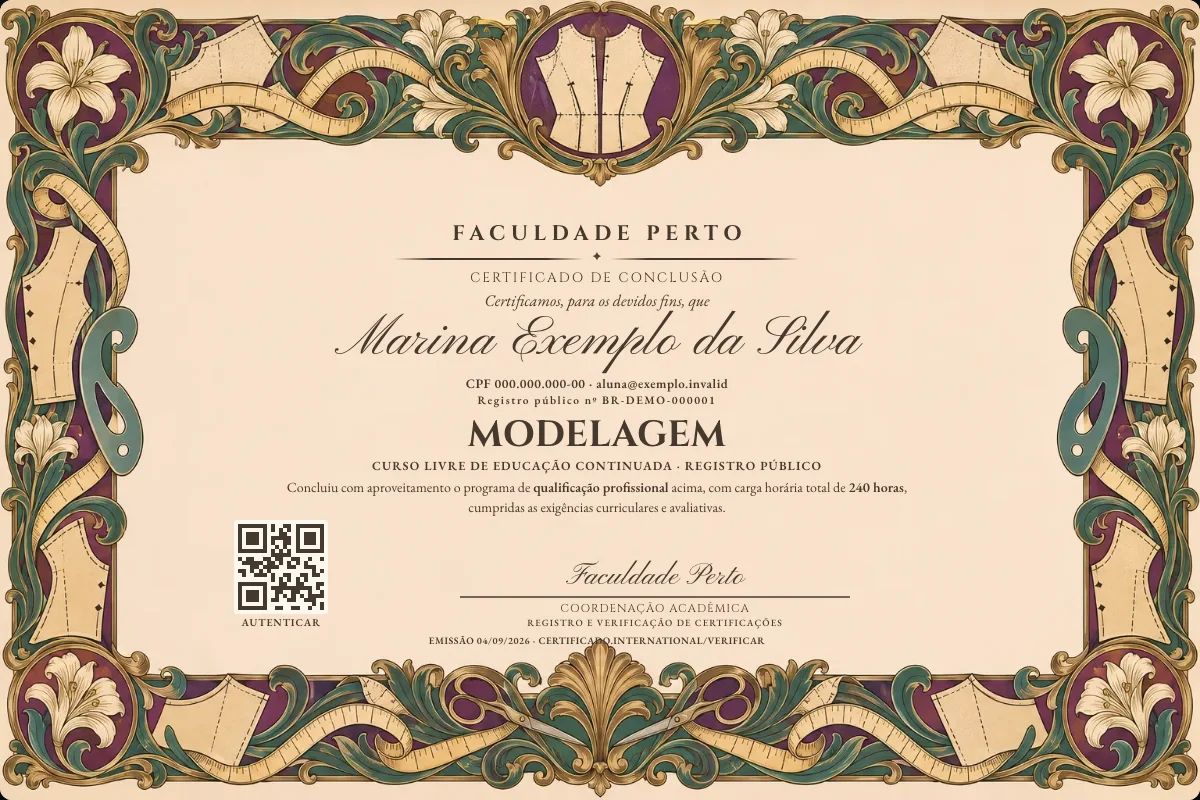 Certificado de Modelagem