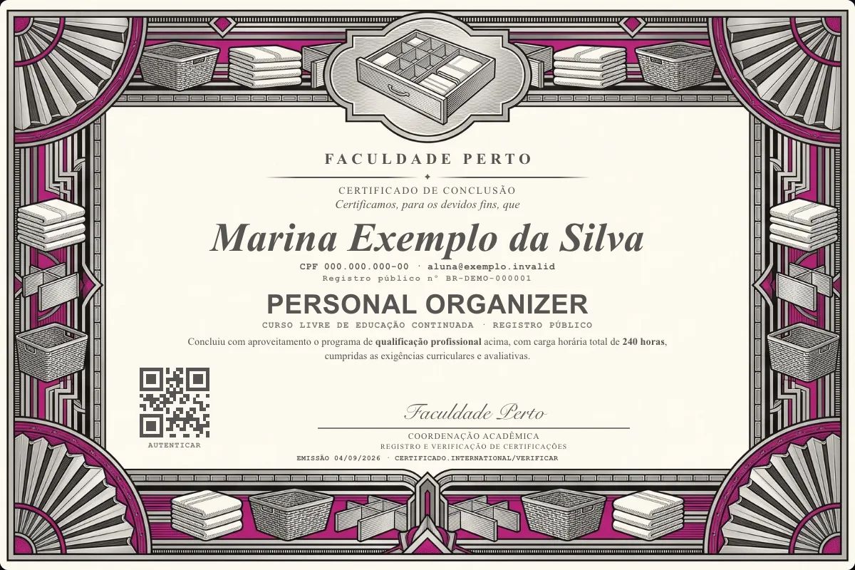 Certificado de Personal Organizer