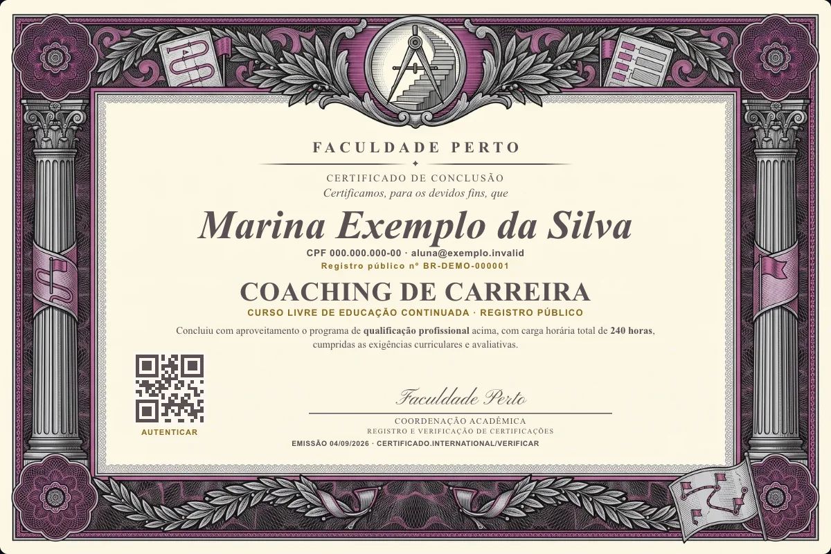 Certificado de Coaching de Carreira