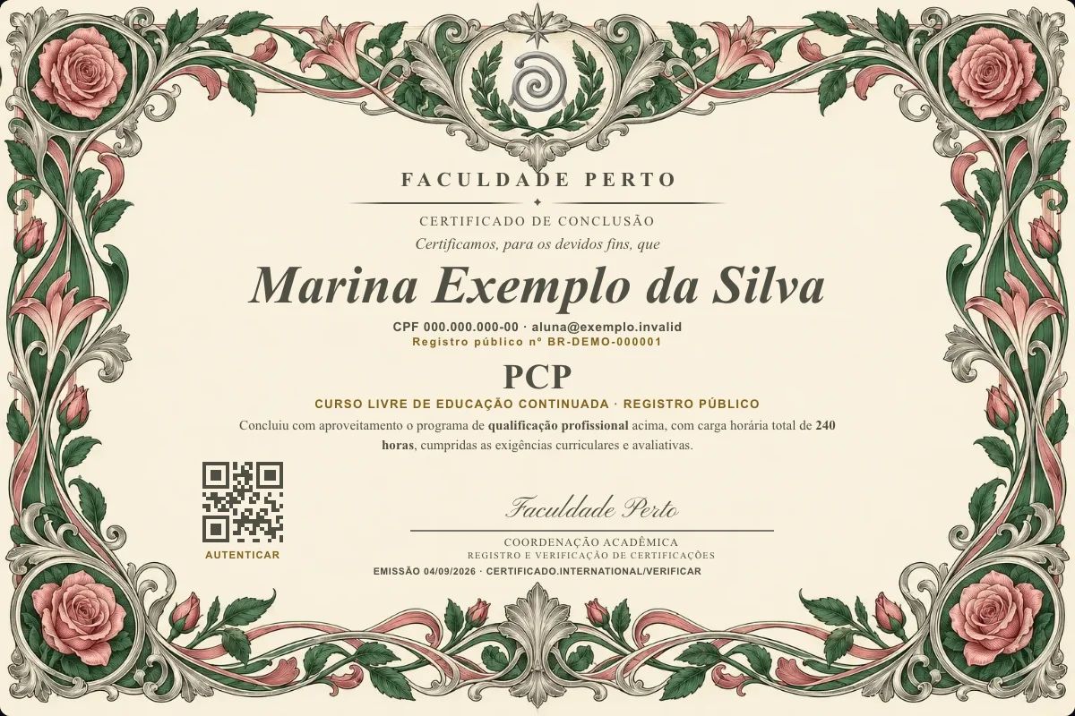 Certificado de PCP
