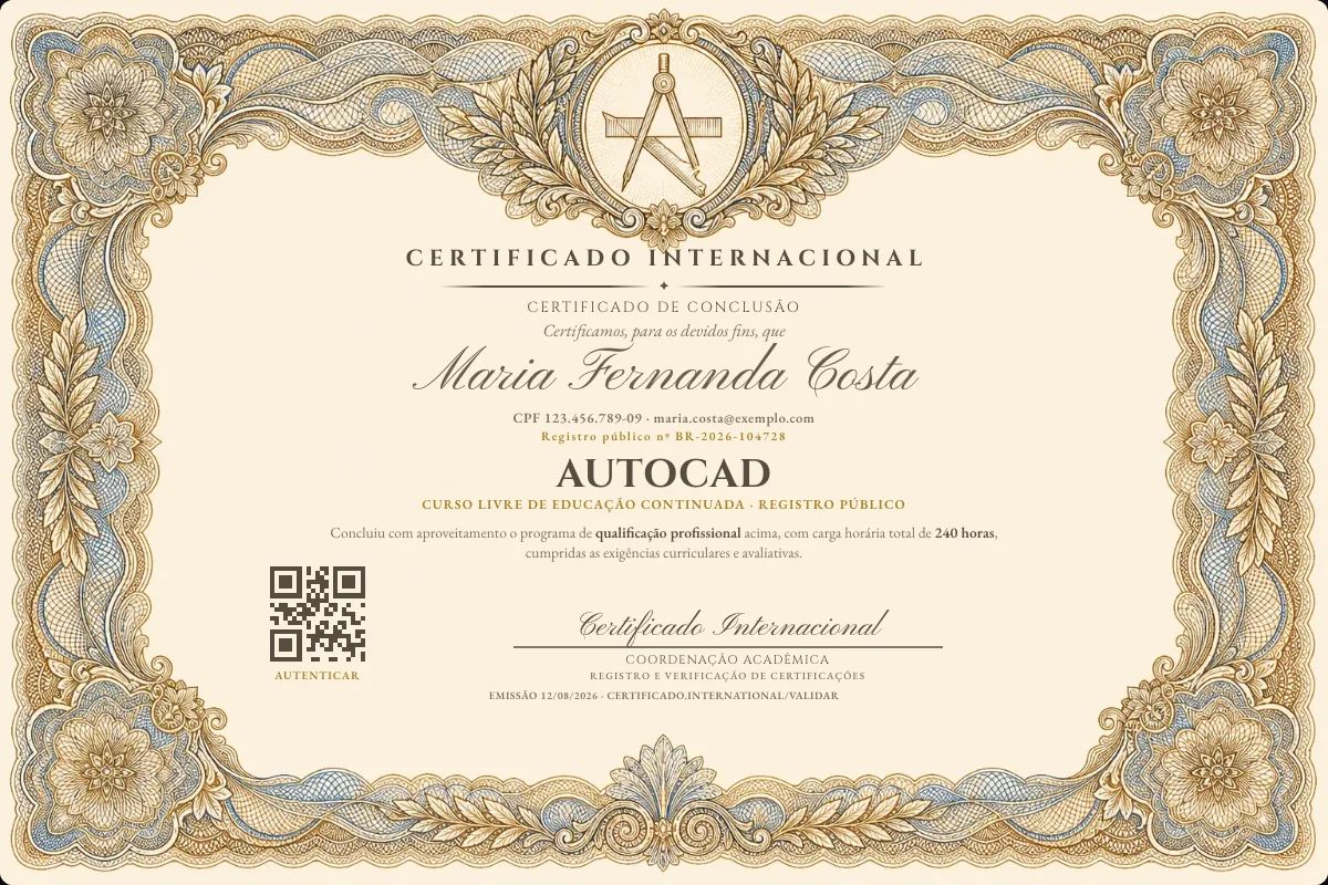 Certificado de Autocad