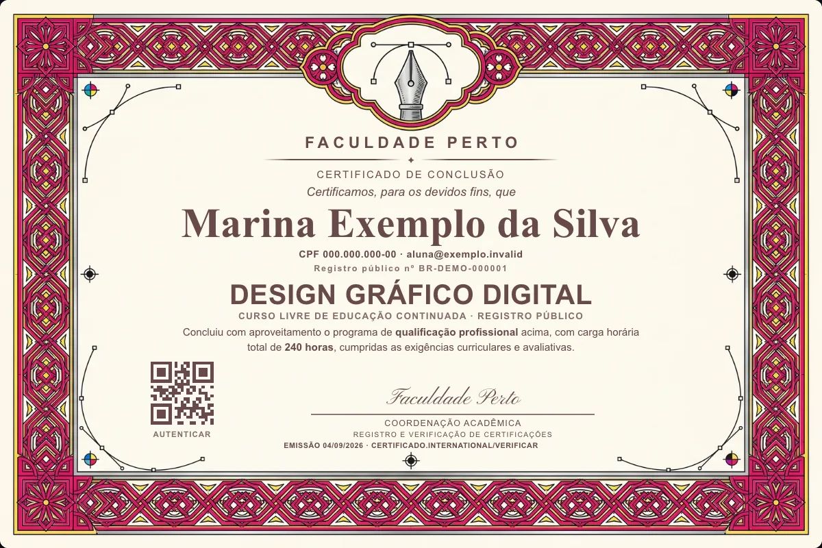 Certificado de Design Gráfico Digital