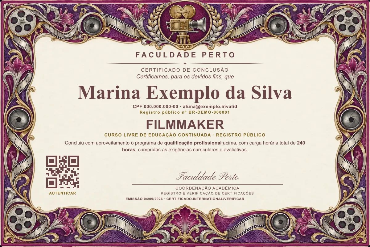 Certificado de Filmmaker