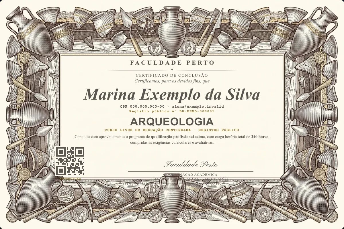 Certificado de Arqueologia