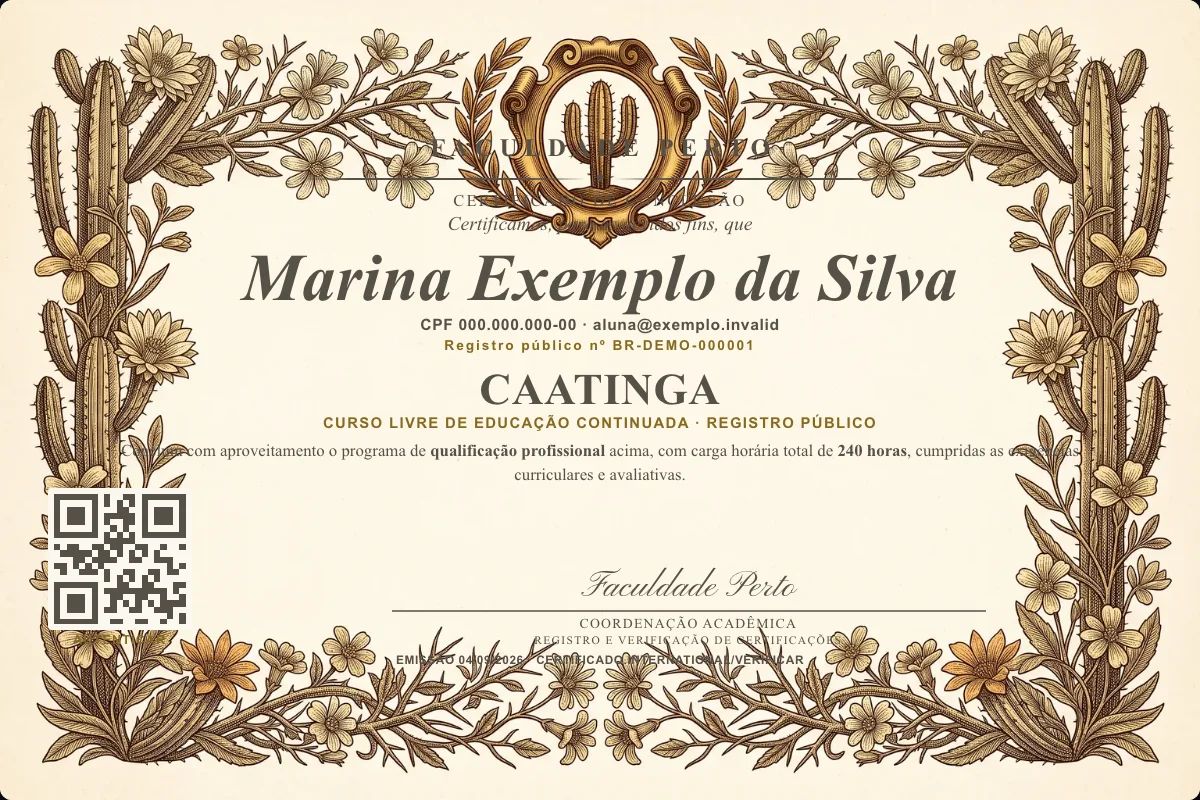 Certificado de Caatinga