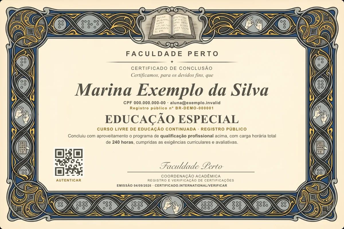 Certificado de Educação Especial