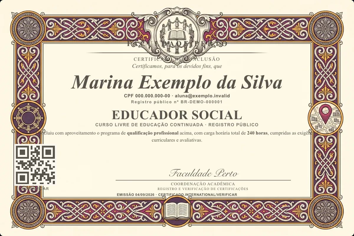 Certificado de Educador Social