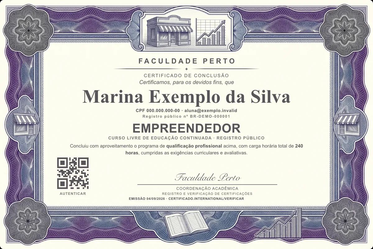 Certificado de Empreendedor