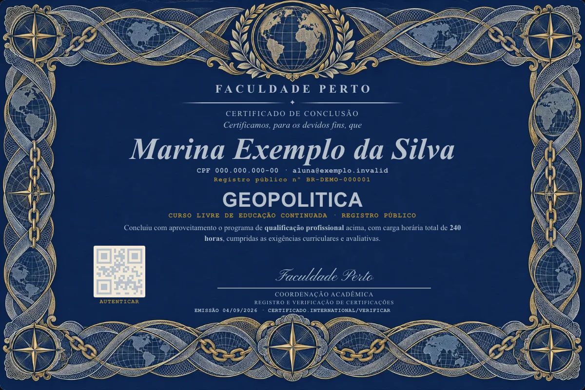 Certificado de Geopolitica