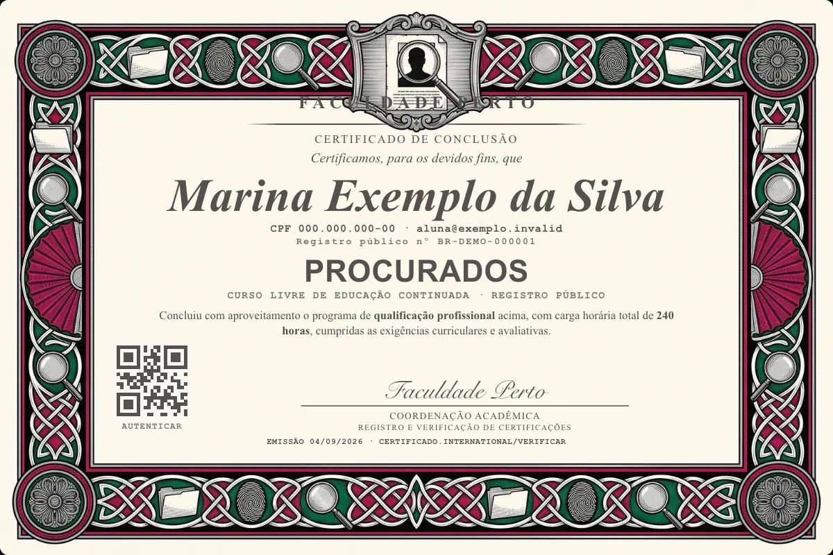 Certificado de Procurados